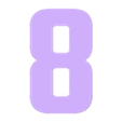 8.stl House number frame with numbers