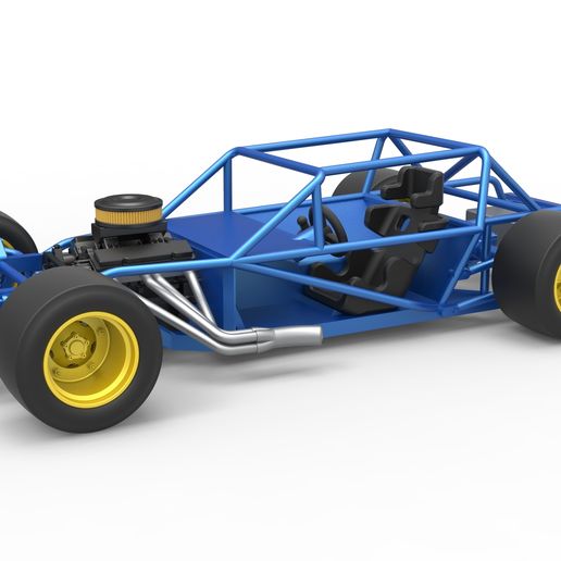 Vintage Asphalt Modified stock car Base V1 (1:25 Scale)