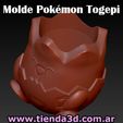 molde-pokemon-togepi-3.jpg Togepi Flowerpot Mold