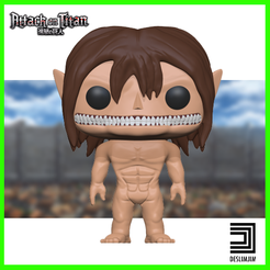 Titan-Eren-00.png Archivo 3D TITAN EREN ATAQUE A TITAN SNK FUNKO POP TOYART・Plan de impresora 3D para descargar