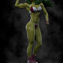 Render3.png Файл 3D She-Hulk Model 2 3D Print・3D-печать дизайна для загрузки