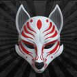 7.jpg Kitsune Mask Anime Mask 3D print model