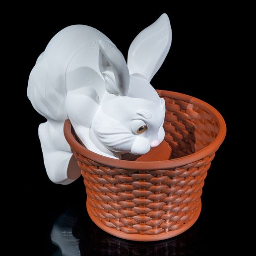 Cottontail-Rabbit-Basket-6.jpg Cestino a forma di coniglio dal codino bianco