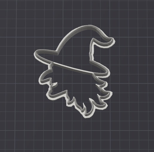 Tête de sorcière - hallowwen - cookie cutter