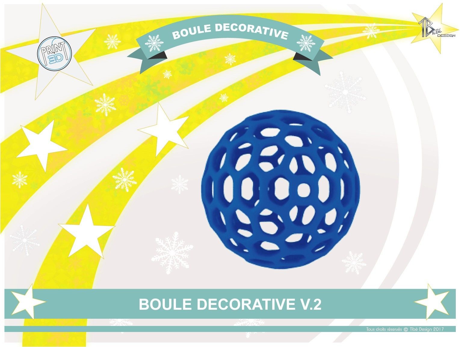 boule_deco_v2_def01.jpg Download free STL file Decorative ball V.2 • 3D print object, Tibe-Design