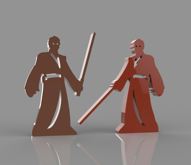 Download STL file 12 Star Wars figures - 2d fun • Model to 3D print ・ Cults