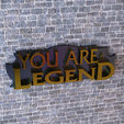 df.png You are a legend - League of Legends modified logo.