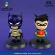 002_BR_Color.jpg Cute chibi figures of Batman and Robin | 3D print models.