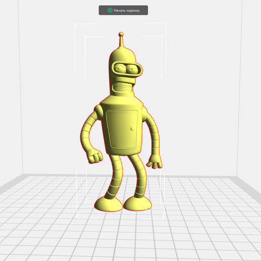 Бендер из Футурамы 3d модель для FDM печати
