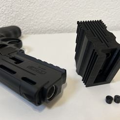 STL file Umarex T4E HDR 50 / TR 50 Tactical Dual Mag w/Tri-Rail  (Screw-Less) 📱・3D print object to download・Cults