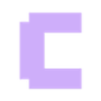 c.STL Minecraft Alphabet Letter