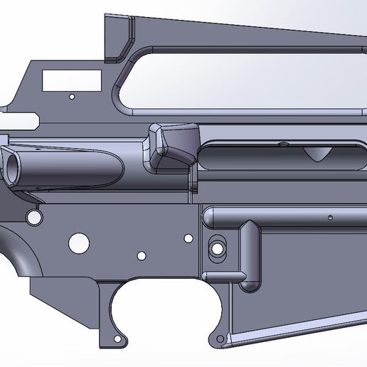 Free 3D file AR15/M16A2 RECEIVER・3D print model to download・Cults