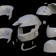 split.png Pro Series MK V helmet 3d print file