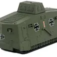 Tanque-Aleman-Sturmpanzerwagen-A7V,-1a-Guerra-Mundial,-1_100,-Panzerkampf-i38444.webp German Sturmpanzerwagen-A7V Tank