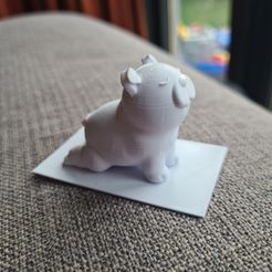20230721_084355.jpg Free STL file Yoga Pug・Object to download and to 3D print