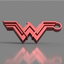 2d75f0625d1f30d449a3b0a404d2e356_preview_featured.jpg STL file Wonder Woman Keychain・3D printing model to download, 3DPrintingGurus