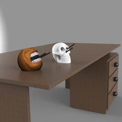 render1.3.jpg Файл 3D Комбинированный держатель для карандашей・Дизайн 3D принтера для загрузки