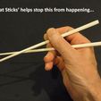 stops_display_large.jpg Download free STL file 'Cheat Sticks' - The easy way to keep your Chop Sticks under control! • 3D printer model, Muzz64