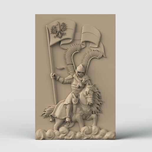 Polish-hussar-stl.930.png 3D Model STL  file Polish Hussar