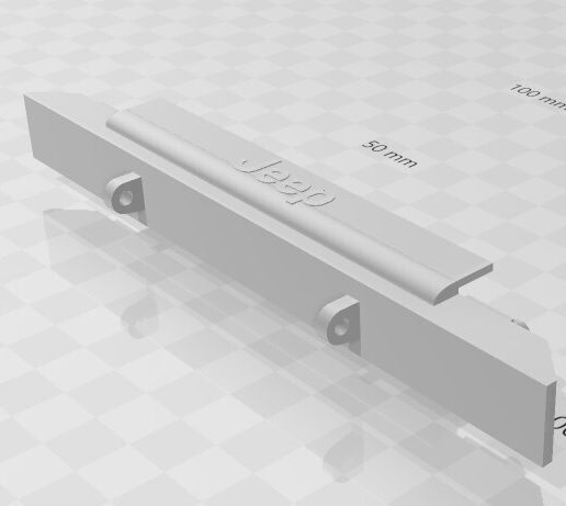 front bumper for Jeep JK (2dr) Injora hardbody 3D model