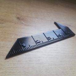 STL file Carpenter's square, ruler tool. 🟪・3D printing idea to  download・Cults