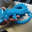 Kristalldrache, bewegliches Flexi-Wackeltier, Druck an Ort und Stelle, Fantasy