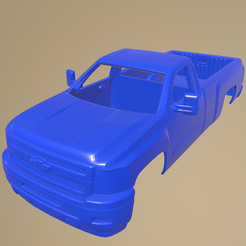 a08_012.png STL file SILVERADO HD REGULAR CAB LONG BED 2011 PRINTABLE CAR BODY・3D printing idea to download, printinghub