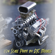 1-24-Blown-Chevy-SBC-99.png Supercharged SBC Small Block Chevy V8 Engine 1/8 TO 1/25 SCALE