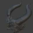 m3.jpg Ebony Devil Masquerade Mask Gothic Horned Fantasy 3D Printable Costume Prop