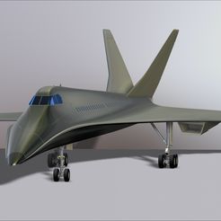 0.jpg Archivo STL Concorde Prototipo de avión del futuro Modelo de impresión Archivo de montaje en miniatura STL para impresión 3D・Modelo imprimible en 3D para descargar, Cody3D