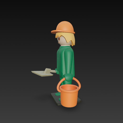 🆓 PLAYMOBIL BRICKLAYER 3D PRINTING・Free STL File for 3D printing・Cults