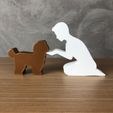 IMG-20240322-WA0205.jpg Boy and his Maltese for 3D printer or laser cut