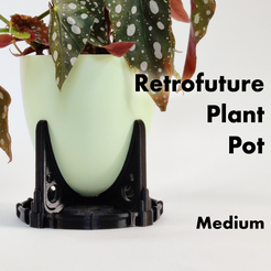 Mainpreview-Medium.png Fichier STL Pot à plantes moyen rétrofuturiste・Plan à imprimer en 3D à télécharger