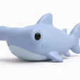 1111.png Chibi Hammerhead Shark – Cute 3D Model