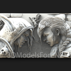 1.png 3D file 3D Model STL File for CNC Router Laser & 3D Printer World of Warcraft 2・3D print model to download