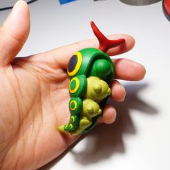 L1050057 cults.jpg 3D file Figure of Caterpie Pokemon High definition・3D printable model to download