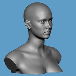 qua.jpg Realistic female base bust head without hair