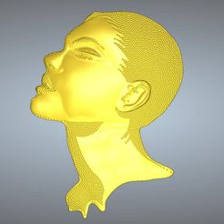 woman-02-00.jpg STL file "woman in love" original real 3D Relief Round Rope Rosette For CNC building decor ceiling or wall mounting for decoration cwd-02 3d print・3D printing idea to download