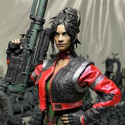 Thumbnail-(0).jpg Free STL file Panam Palmer (Cyberpunk 2077)・3D printable model to download