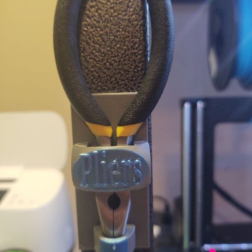 Magnetic Pliers Holder for 130mm pliers included with Prusa 3D model