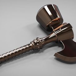 BetaRayBill_Stormbreaker2.jpg STL file Classic StormBreaker Beta Ray Bill weapon from the comics・3D print object to download