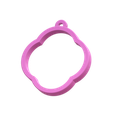 Untitled1.png Circle Loop Open Back Bezel 2 Earring Charm STL File - Digital Download -8 Sizes- Necklace Earring Keyring Modern Design