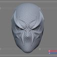 Spiderman_2099_Mask_STL_3d_print_model_08.jpg Spiderman 2099 Helmet - Marvel Cosplay Mask