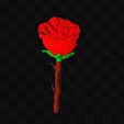 roserelief1.jpg Archivo STL rosa roja - flor・Plan de impresora 3D para descargar