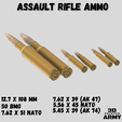 fw190-cults-1.png Set of Assault Rifle - 50 BMG - 5.56 x 45 NATO - 7.62 x 39 AK47