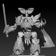 posa-3-mantello.jpg [Pre-Supported] Imperator Dreadthrone (Psyker Pose)