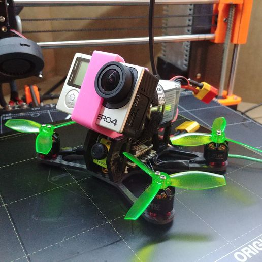 Download Free Stl File 3 Quadcopter Drone Frame With Gopro Hero 4 Mount 3d Print Model Cults