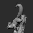 squirrel11.jpg Squirrel on a tree 3D print model