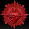 A14.jpg Sacred Heart of Jesus 2 3D Printed Model