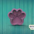 huellita.jpg Dog Footprint Cookie Cutter M3